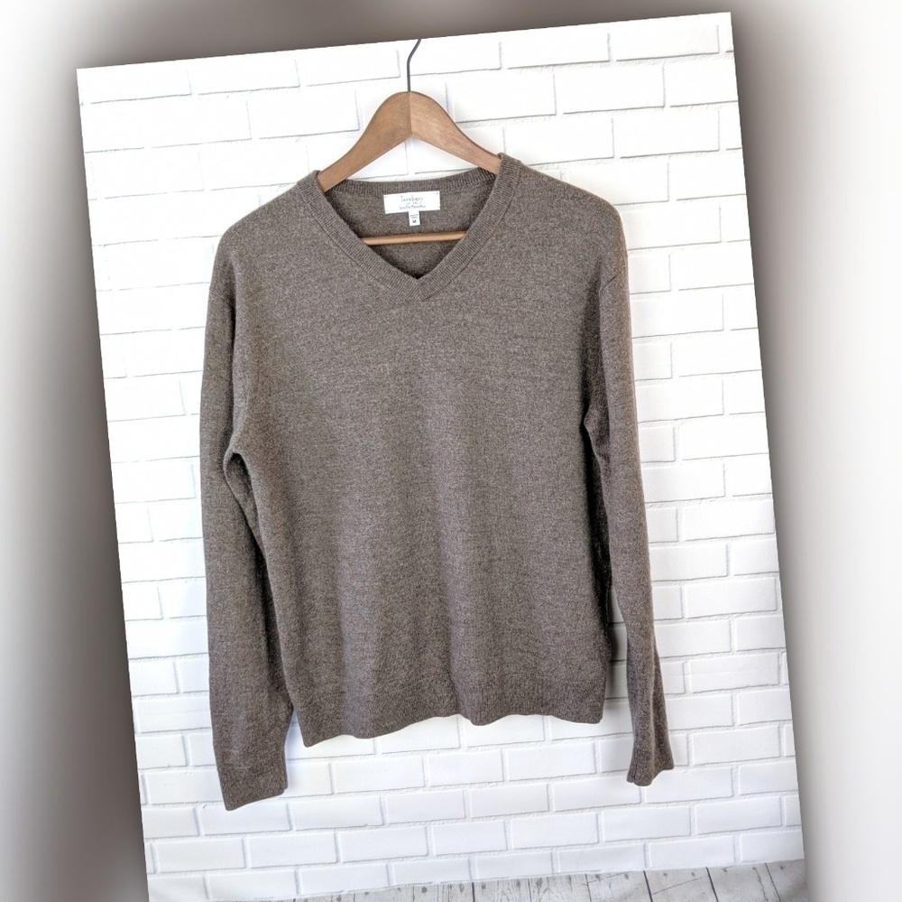 Turnbury Extra Fine‎ Merino Wool Brown Sweater
